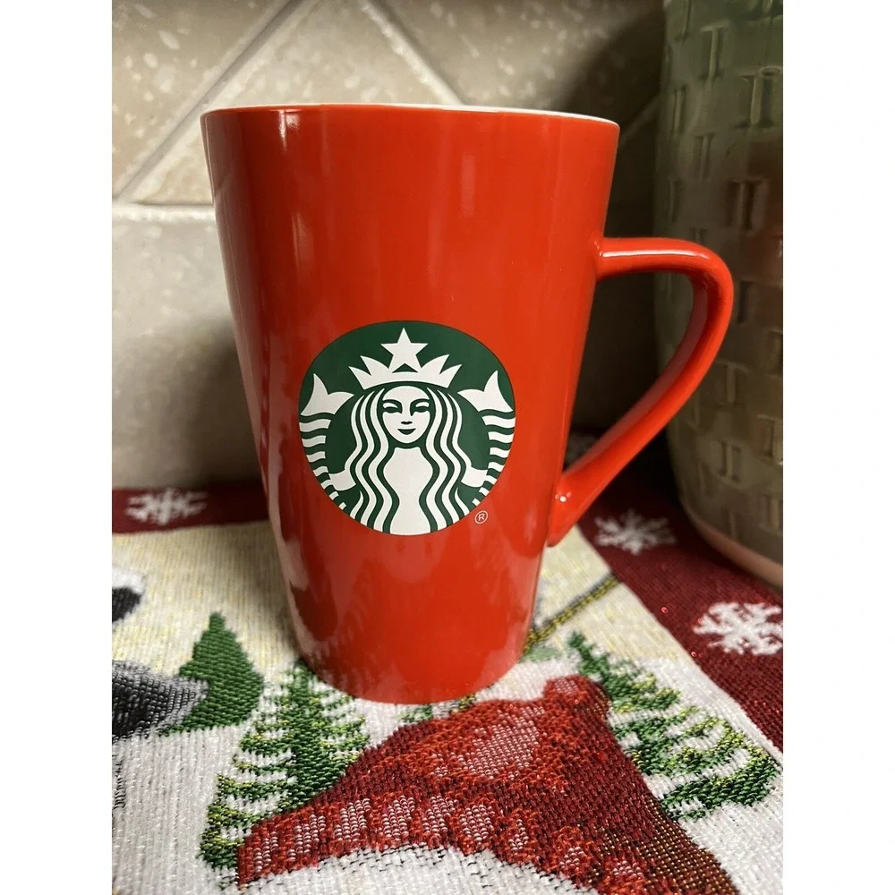Starbucks Mug Starbucks Red Tall Mug Snow Coffee Mug Hot Chocolate Mug
